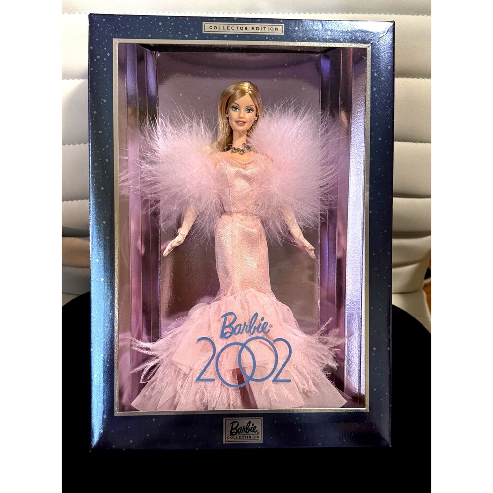 Mattel Barbie Doll 2002 Collector Edition Pink New Year's Eve Gown NEW Sealed